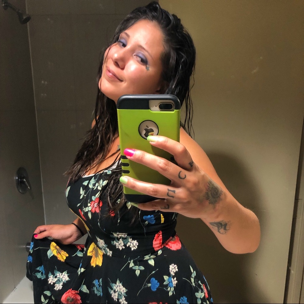 Floral spring dress